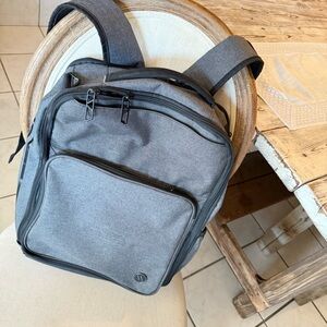 Elleven Sleek Gray Backpack with Padded Straps and Urban Style